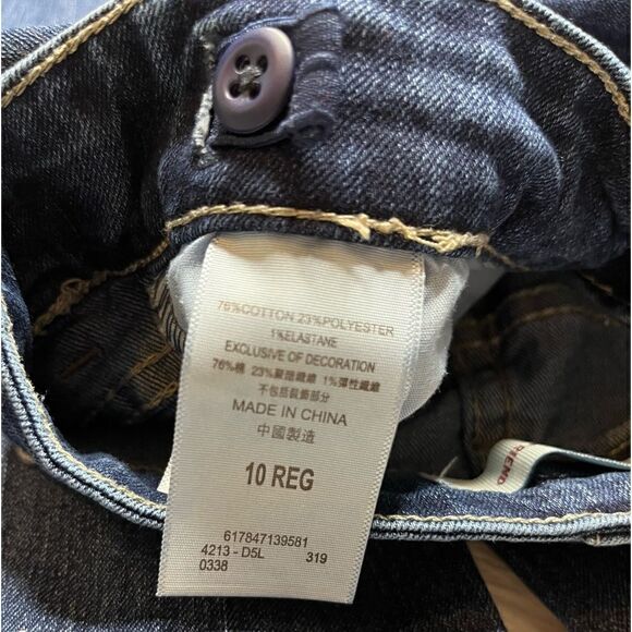 Levi's Girlfriend Skinny Jeans Denim Dark Wash Size 10 - Picture 6 of 7